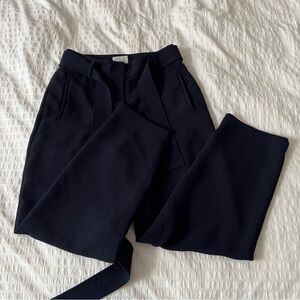 Aritzia Wilfred Jallade Tie Front Ankle Length Trouser Belted Pant